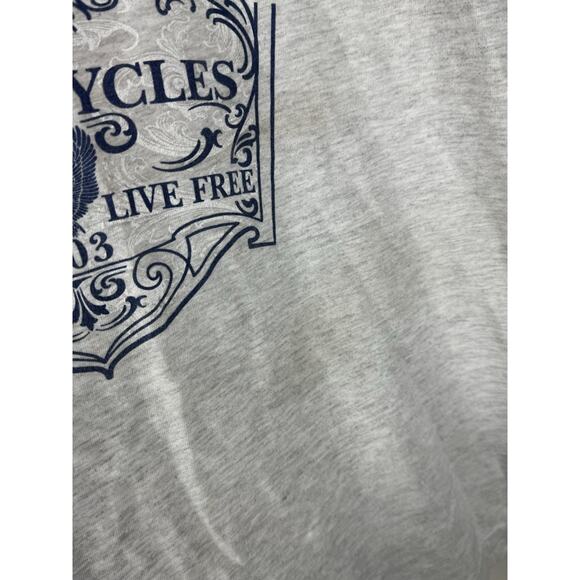 VTG 2002 Harley-Davidson Sleeveless T-Shirt USA Made R.K. Stratman Eagle Bike M - Picture 6 of 12